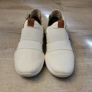 Stylish White Slip-On Heels